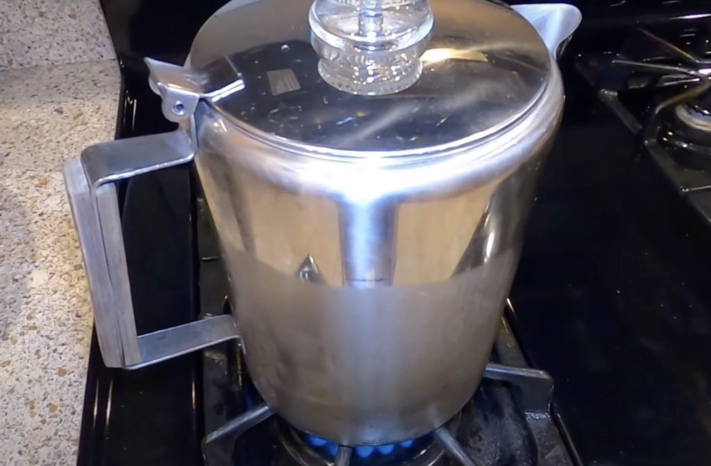 Heating up Coffee Percolator